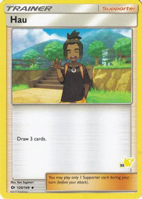 Hau (# Pikachu Stamped) (120/149)  - Battle Academy