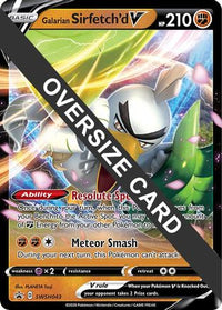 Galarian Sirfetch'd V (SWSH043) (carte géante) [Épée et bouclier : Black Star Promos] 