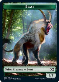 Beast // Thopter (026) Double-Sided Token (2XM-13 // 26) - Double Masters Foil