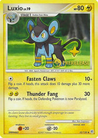 Luxio (Prerelease) (52/130)  - Nintendo Promos