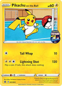 Pikachu on the Ball (Pokemon Futsal) (1/005)  - Miscellaneous Cards & Products