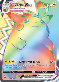 Pikachu VMAX (Secret) (188/185)  - SWSH04 Vivid Voltage Holofoil