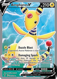 Ampharos V (Full Art) (171/185)  - SWSH04 Vivid Voltage Holofoil