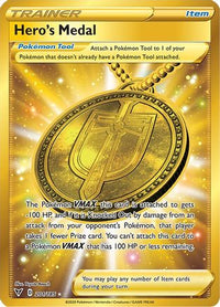 Hero's Medal (Secret) (201/185)  - SWSH04 Vivid Voltage Holofoil