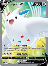 Togekiss V (Full Art) (178/185)  - SWSH04 Vivid Voltage Holofoil