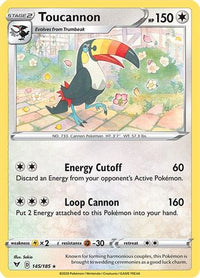 Toucannon (145/185)  - SWSH04 Vivid Voltage
