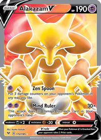 Alakazam V (Full Art) (172/185)  - SWSH04 Vivid Voltage Holofoil
