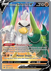 Galarian Sirfetch'd V (Full Art) (174/185)  - SWSH04 Vivid Voltage Holofoil