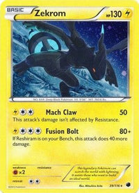 Zekrom (39/116) (Cosmos Holo) [Noir et blanc : Gel du plasma] 