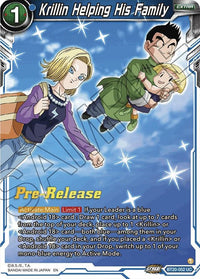 Krillin Helping His Family (BT20-052) [Power Absorbed Prerelease Promos] - POKÉ JEUX