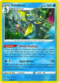 Inteleon (058/202) (Cosmos Holo) [Épée et bouclier : ensemble de base] 