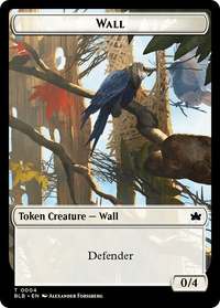 Wall (BLB-004) - Bloomburrow Tokens