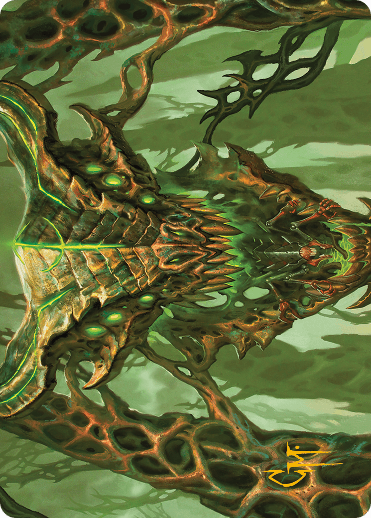 Colossal Dreadmask Art Card (Gold-Stamped Signature) [Modern Horizons 3 Art Series] - POKÉ JEUX