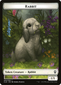Rabbit (CLB-004) - Battle for Baldur's Gate Tokens Foil