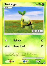 Turtwig [Platinum] (77/100) - Burger King Promos Reverse Holofoil