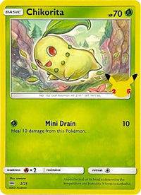 Chikorita (2/25) - McDonalds 25th Anniversary Promos