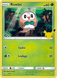 Rowlet (7/25) - McDonalds 25th Anniversary Promos