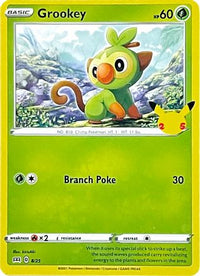 Grookey (8/25)  - McDonalds 25th Anniversary Promos
