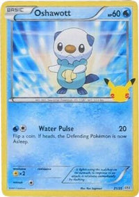 Oshawott (21/25)  - McDonalds 25th Anniversary Promos