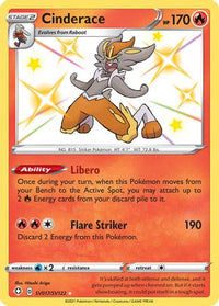 Cinderace (SV017/122)  - Shining Fates Shiny Vault Holofoil