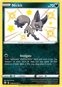 Nickit (SV081/SV122) - Shining Fates Shiny Vault Holofoil