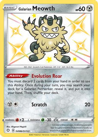 Galarian Meowth (SV086/122)  - Shining Fates Shiny Vault Holofoil