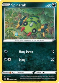 Spinarak (043/072) [Épée et Bouclier : Destinées Brillantes] 