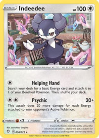 Indeedee (56/72)  - Shining Fates Holofoil