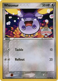 Whismur (City Championships) (73/106)  - League & Championship Cards