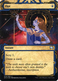 Opt (Foil Etched) [Strixhaven: School of Mages Mystical Archive]