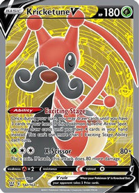 Kricketune V (Full Art) (142/163)  - SWSH05 Battle Styles Holofoil