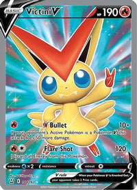 Victini V (Full Art) (144/163)  - SWSH05 Battle Styles Holofoil
