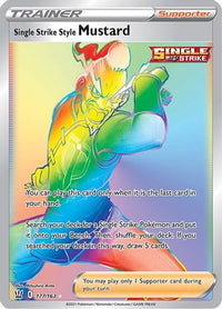 Single Strike Style Mustard (Secret) (177/163)  - SWSH05 Battle Styles Holofoil