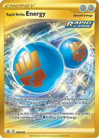 Rapid Strike Energy (Secret) (182/163) - SWSH05 Battle Styles Holofoil