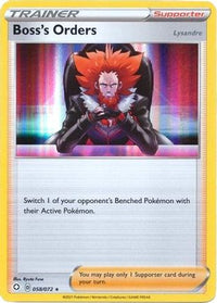 Ordres du patron (058/72) (Thème Deck exclusif) [Épée et bouclier : Shining Fates] 