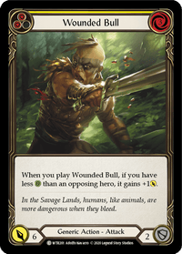 Wounded Bull (Yellow) [U-WTR201] (Welcome to Rathe Unlimited) Unlimited Rainbow Foil - POKÉ JEUX