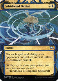 Whirlwind Denial (Foil Etched) [Strixhaven: School of Mages Mystical Archive]