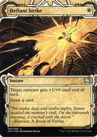 Defiant Strike (Foil Etched) [Strixhaven: School of Mages Mystical Archive]