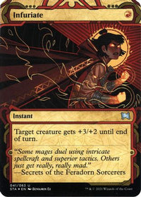 Infuriate (Foil Etched) [Strixhaven: School of Mages Mystical Archive]