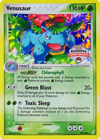 Venusaur (28/100) (Promo du championnat régional) [EX : Gardiens de cristal] 