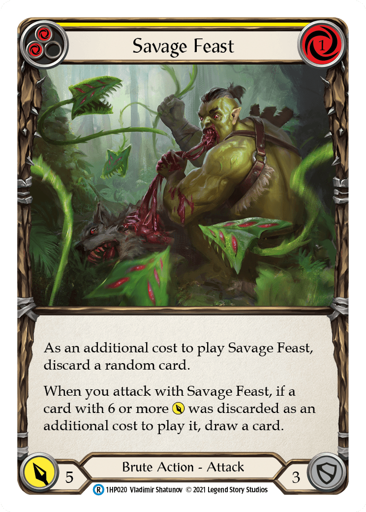 Savage Feast (Yellow) [1HP020] (History Pack 1) - POKÉ JEUX