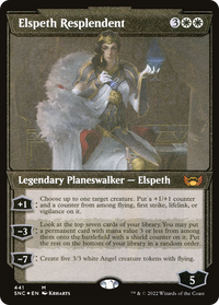 Elspeth Resplendent (Showcase Art Deco Foil Etched) [Streets of New Capenna]