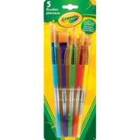 CRAYOLA - 5 ASSORTED PREMIUM PAINT BRUSHES (Special Order)