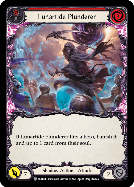 Lunartide Plunderer (Red) [MON206] (Monarch) 1st Edition Normal - POKÉ JEUX
