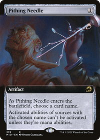 Pithing Needle (Extended Art) [Innistrad: Midnight Hunt]