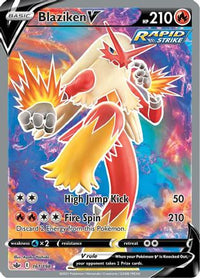 Blaziken V (Full Art) (161/198) - SWSH06 Chilling Reign Holofoil