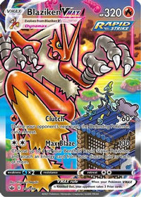 Blaziken VMAX (Alternate Art Secret) (201/198) - SWSH06 Chilling Reign Holofoil
