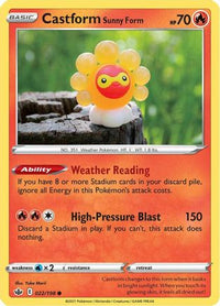 Castform Sunny Form (22/198)  - SWSH06 Chilling Reign