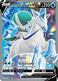 Ice Rider Calyrex V (Full Art) (163/198)  - SWSH06 Chilling Reign Holofoil