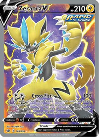 Zeraora V (Full Art) (165/198) - SWSH06 Chilling Reign Holofoil